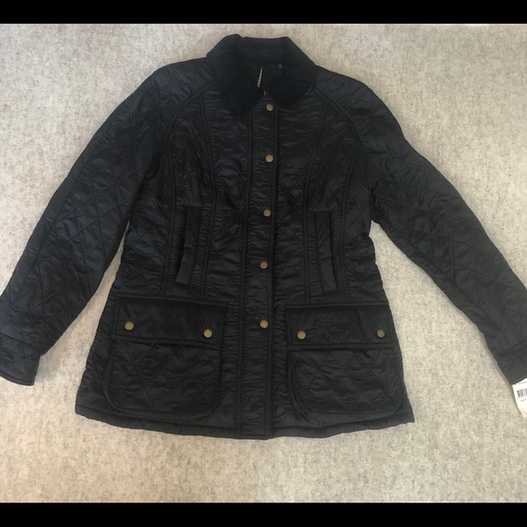 barbour beadnell polarquilt jacket black